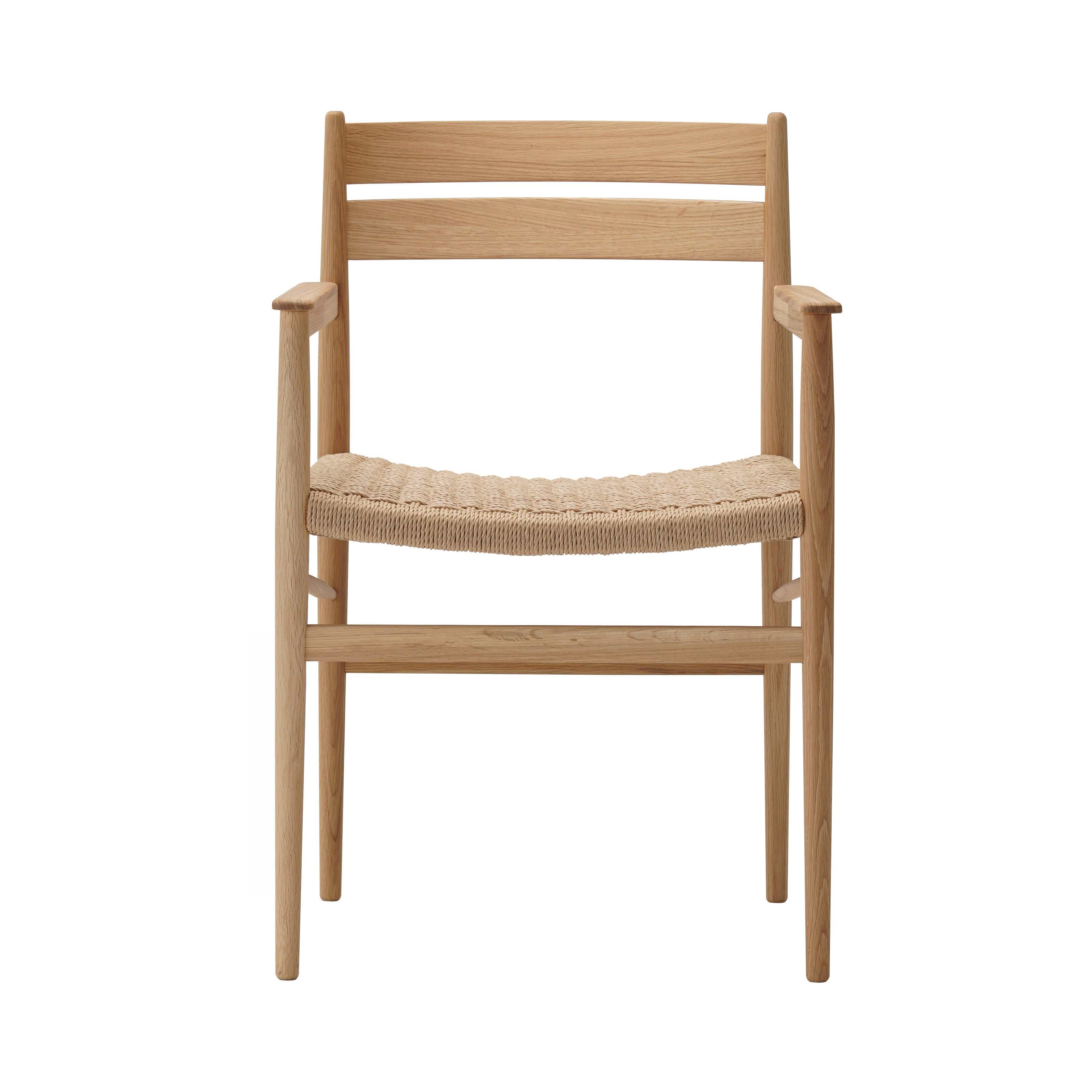 Hiroo Dining Chair N-DC04: Paper Cord + Pure Oak + Natural