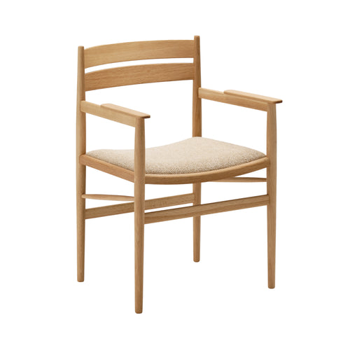 Hiroo Dining Chair N-DC04: Upholstered + Pure Oak