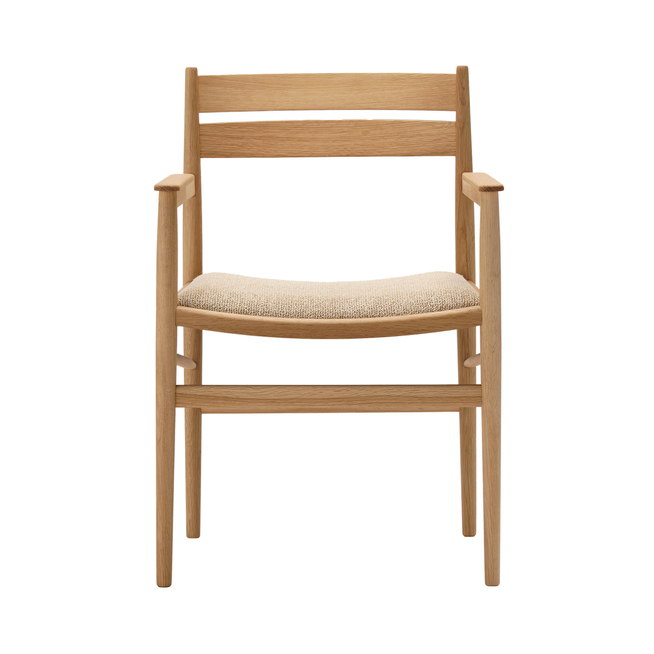 Hiroo Dining Chair N-DC04: Upholstered + Pure Oak