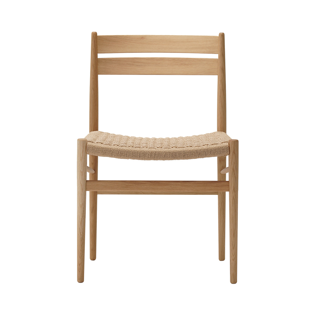 Hiroo Dining Chair N-DC05: Paper Cord + Pure Oak + Natural