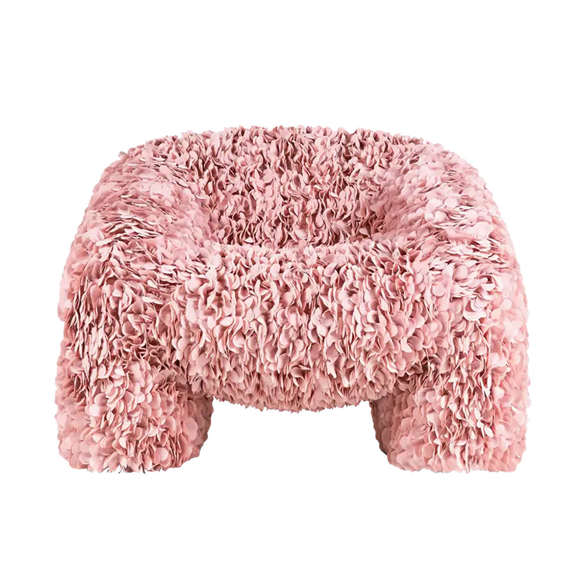 Hortensia Armchair: Upholstered + Petal Pink