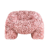 Hortensia Armchair: Upholstered + Petal Pink