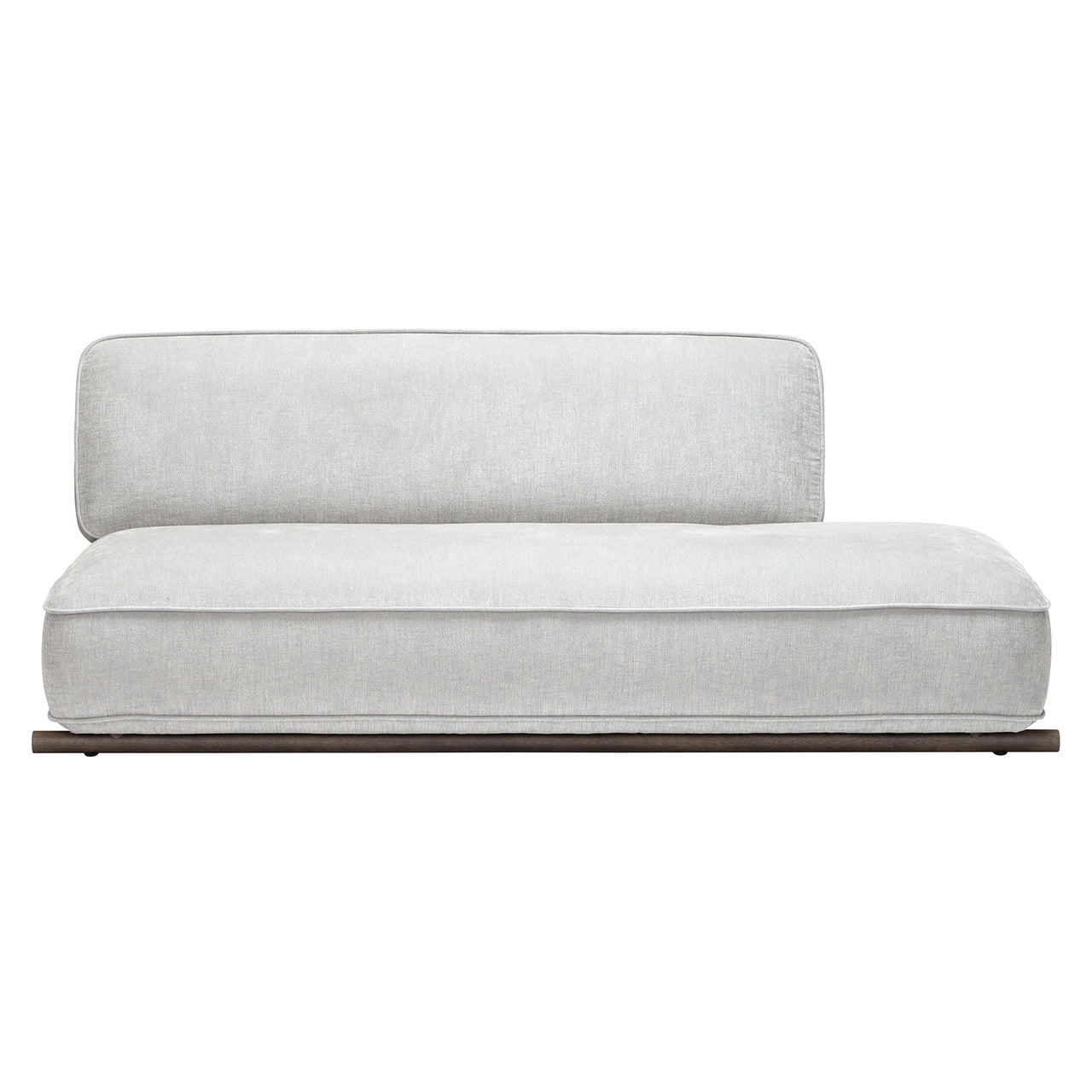 Hoyo 3 Seater Sofa: Left + Smoked Oak