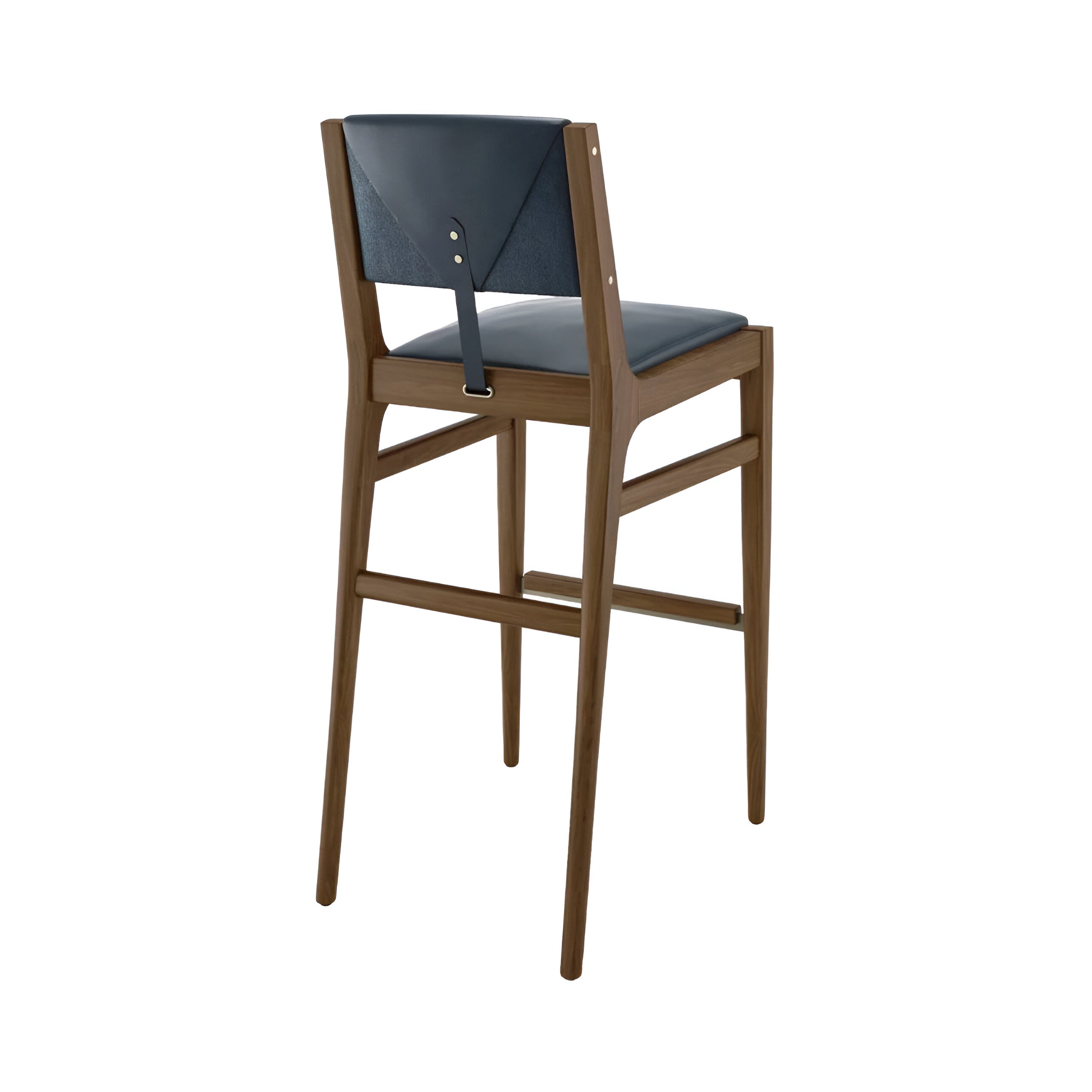 Hugo Bar Stool: Natural Walnut