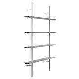 Hypostila Shelf System: Silver + Configuration 1