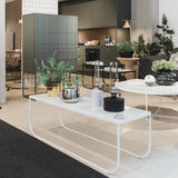 Tati Lounge Table: Large + Glass Top