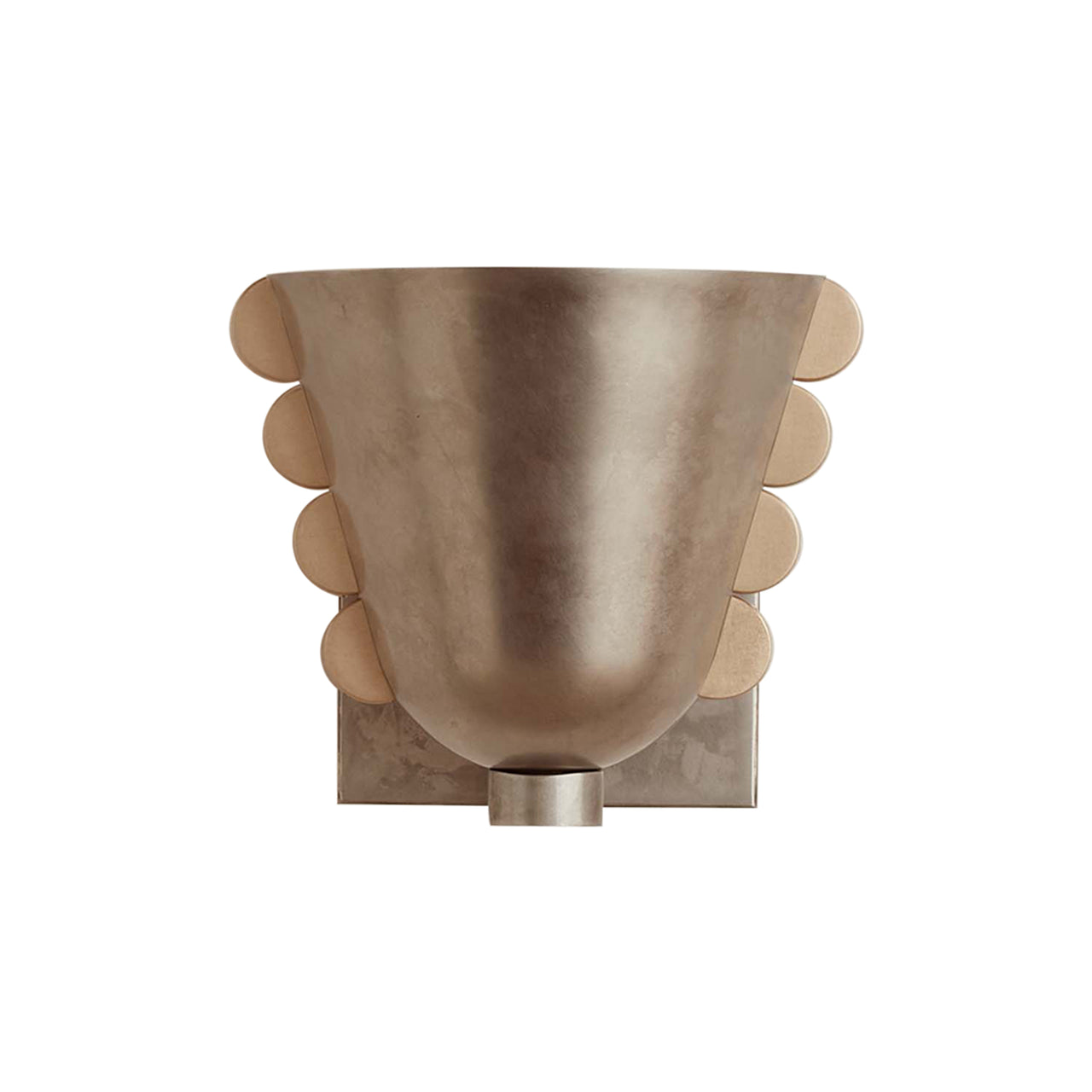 Brass Calla Sconce: Small + Brass + Pewter + Square Backplate