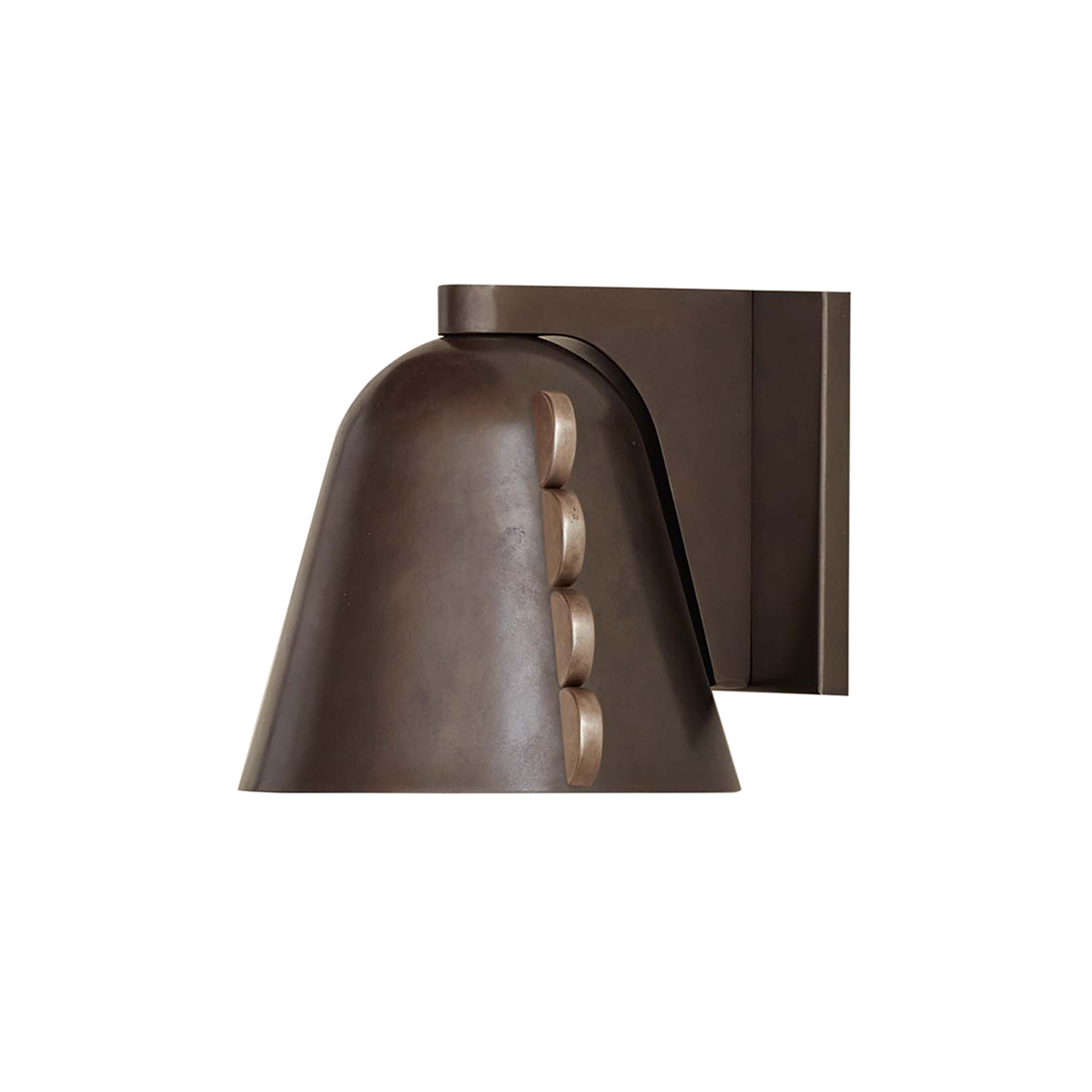 Brass Calla Sconce: Small + Pewter + Blackened Brass + Square Backplate