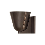 Brass Calla Sconce: Small + Pewter + Blackened Brass + Square Backplate