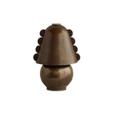 Calla Table Lamp: Small + Blackened Brass + Patina Brass