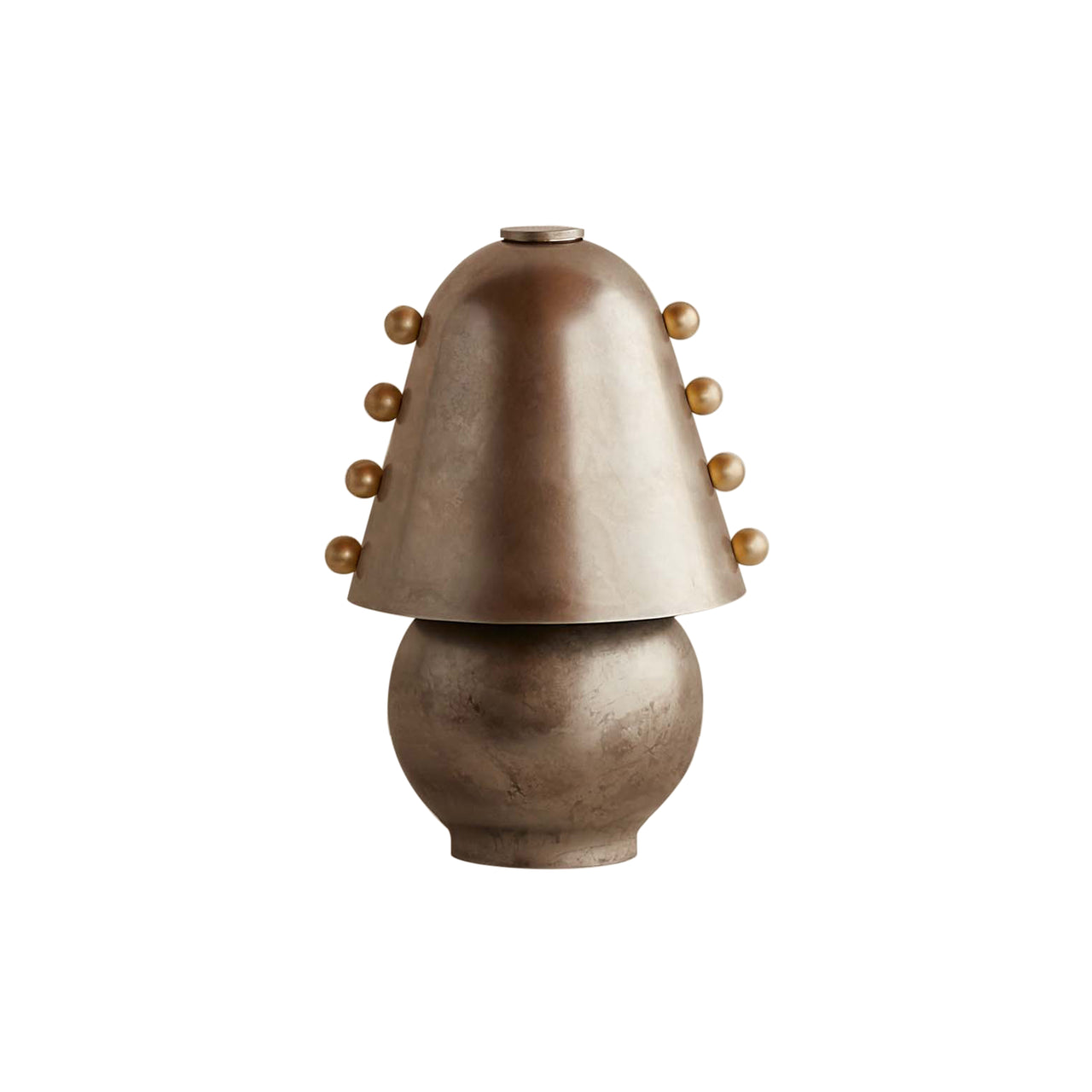 Gemma Table Lamp: Small + Brass + Pewter