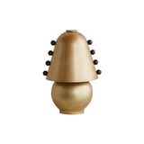 Gemma Table Lamp: Small + Blackened Brass + Brass
