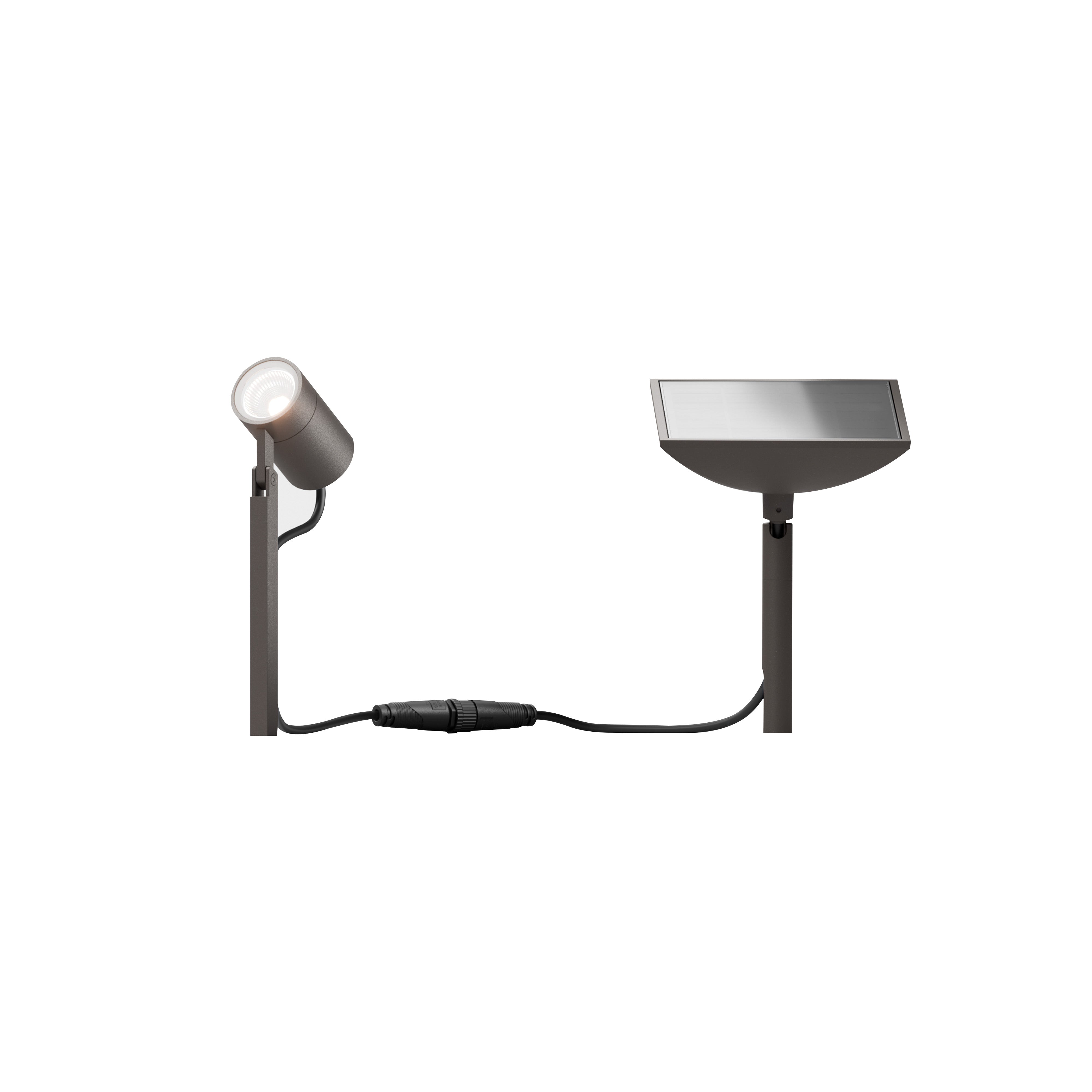 Piek Mini Solar Light: Cool Brown