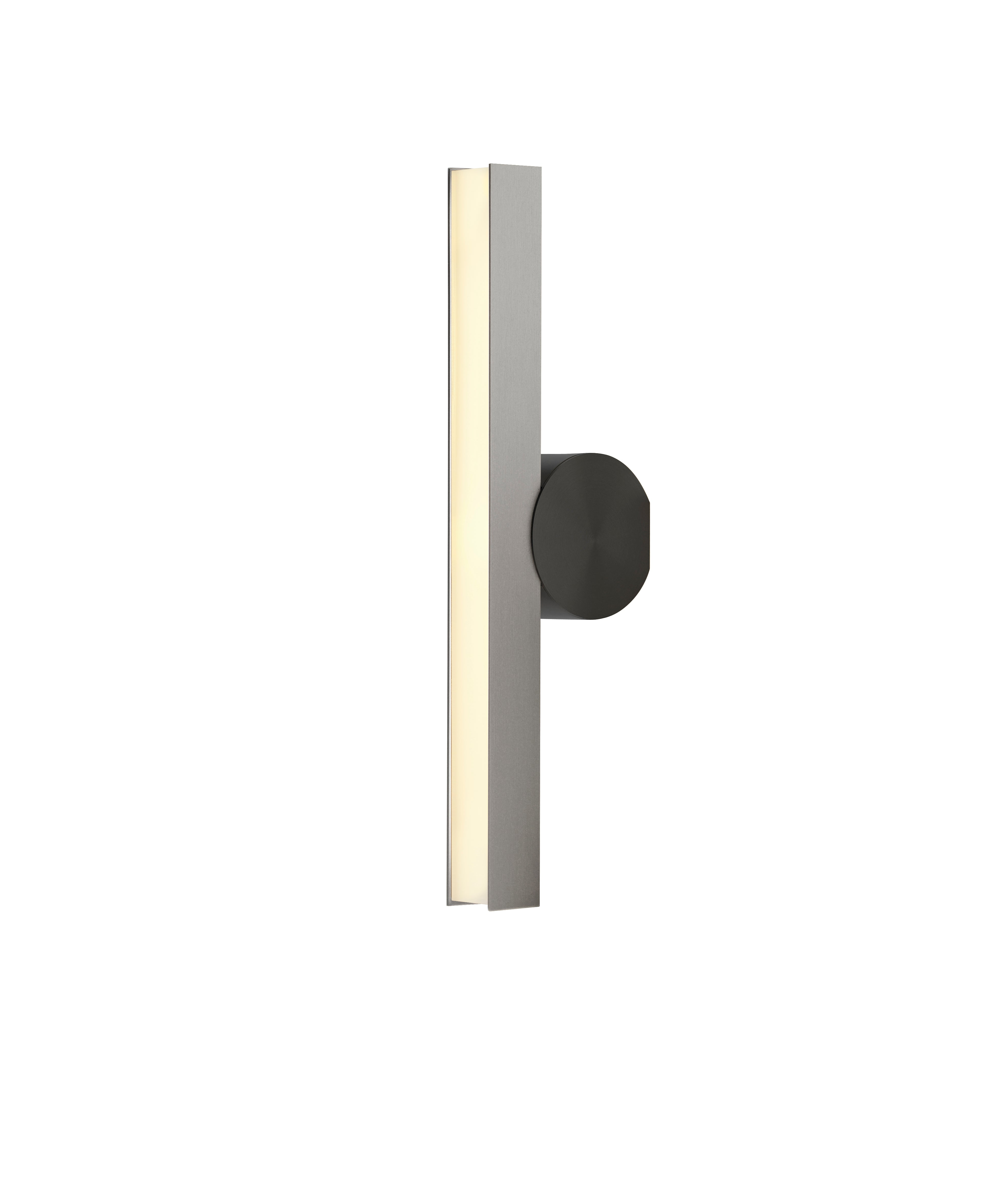 IP Calée Wall Light: VV + Satin Nickel + Satin Graphite 