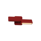 Ipoli 02 Double Wall Lamp: Textured Poppy + Hardwire 