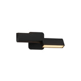 Ipoli 02 Double Wall Lamp: Textured Black + Hardwire 