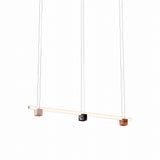 Isle 03A Suspension Lamp: Pink Portugal + Red Levanto + Red Negrais