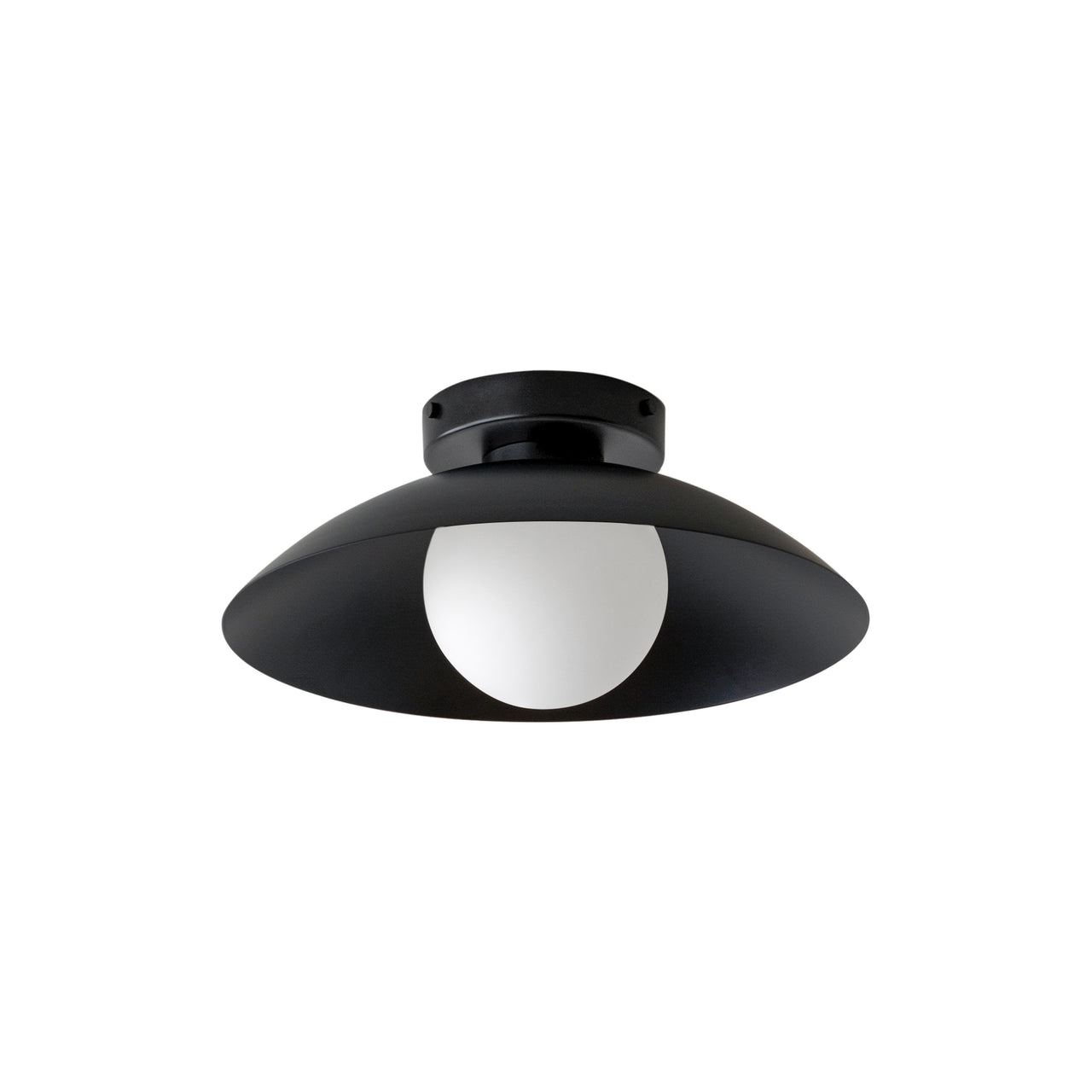 Arundel Orb Surface Mount: Outdoor + Black + Black