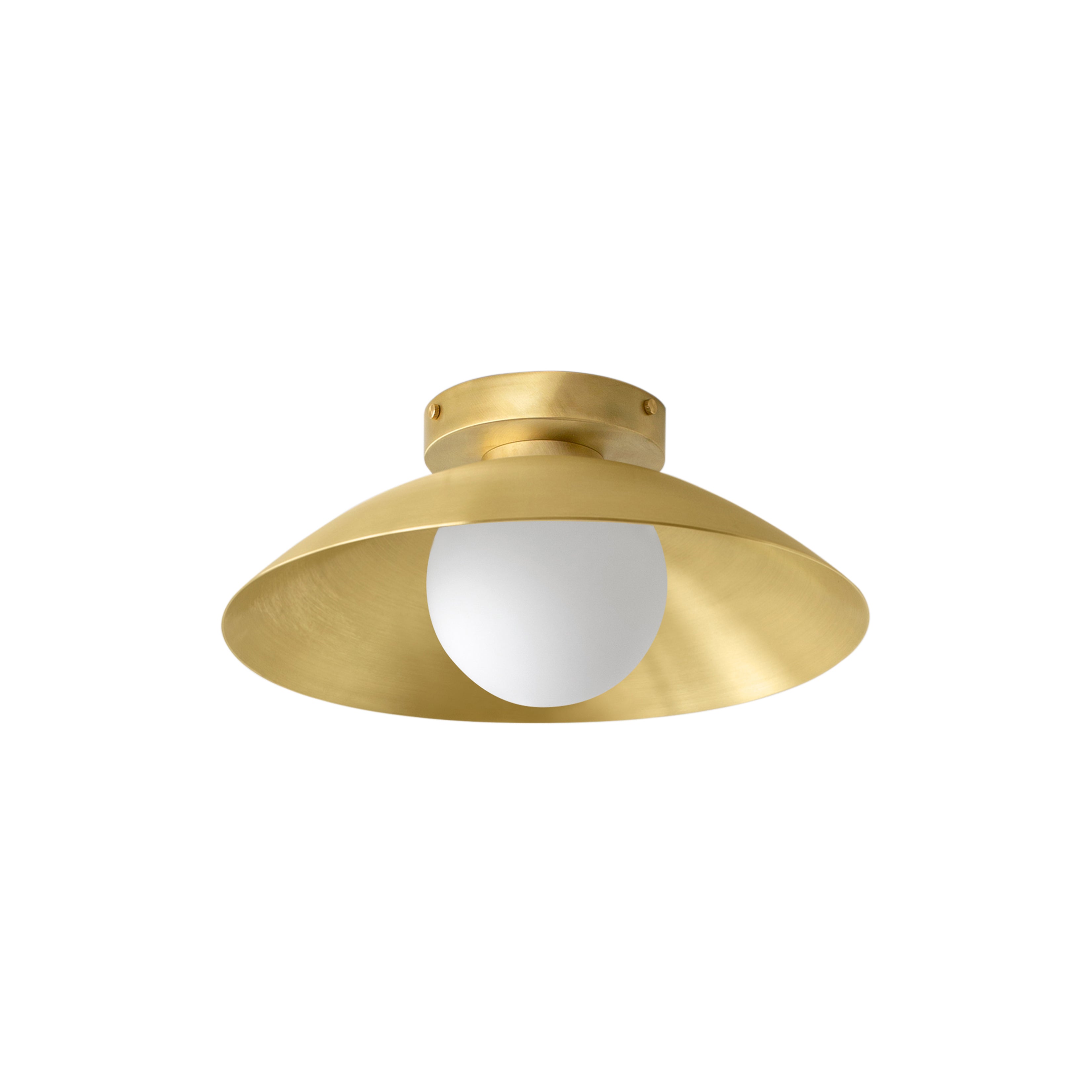 Arundel Orb Surface Mount: Outdoor + Brass + Brass