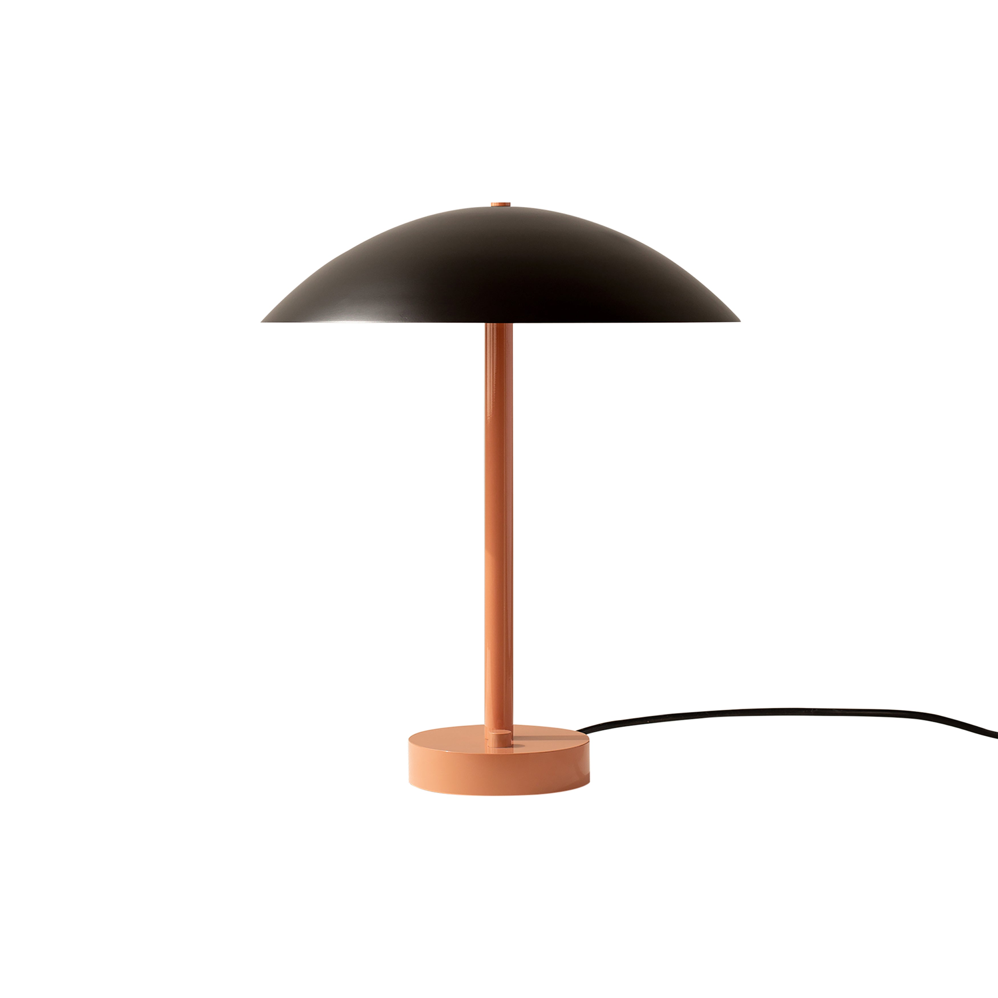 Arundel Table Lamp: Black + Peach