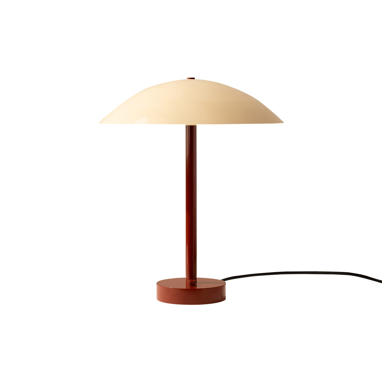 Arundel Table Lamp: Bone + Oxide Red