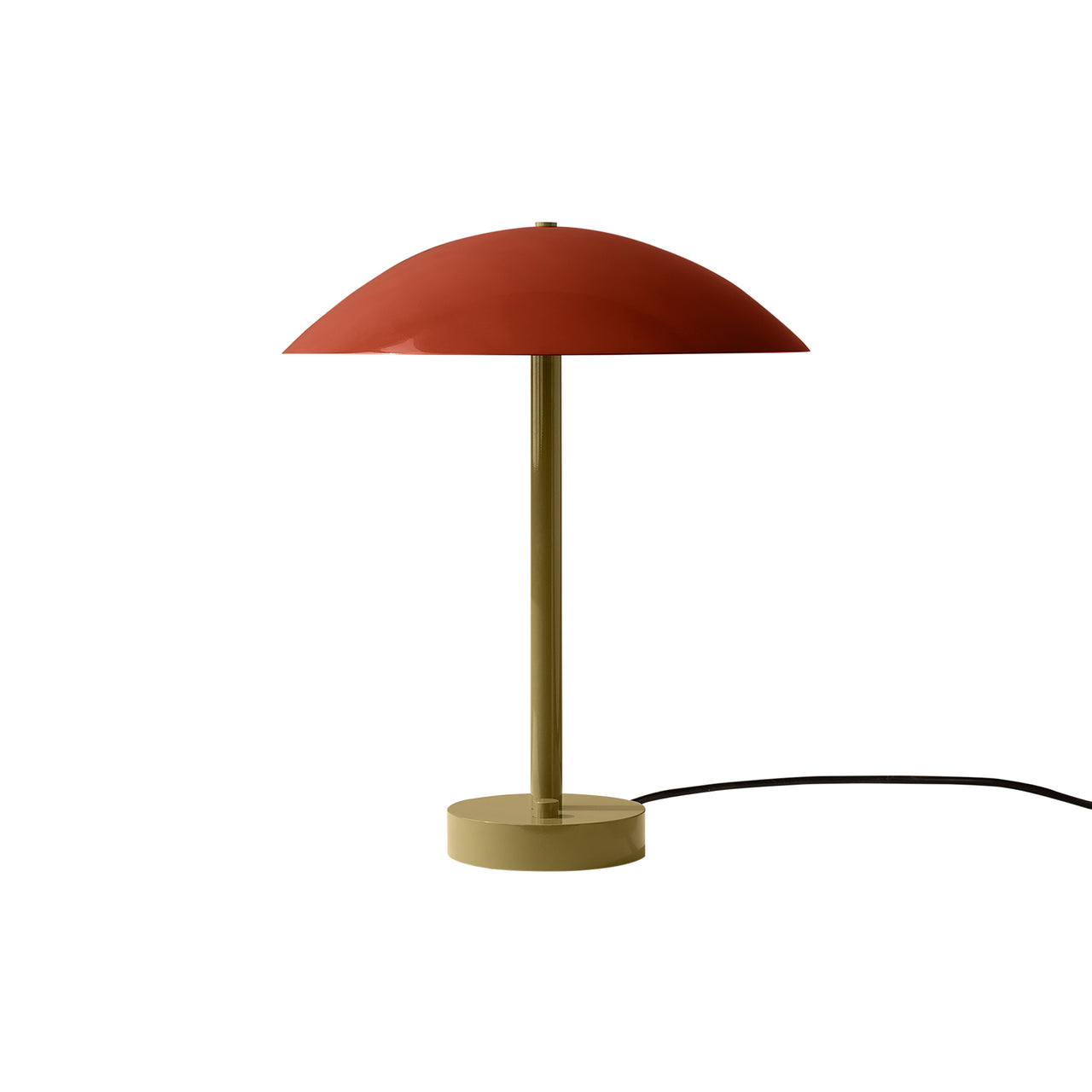 Arundel Table Lamp: Oxide Red + Reed Greed