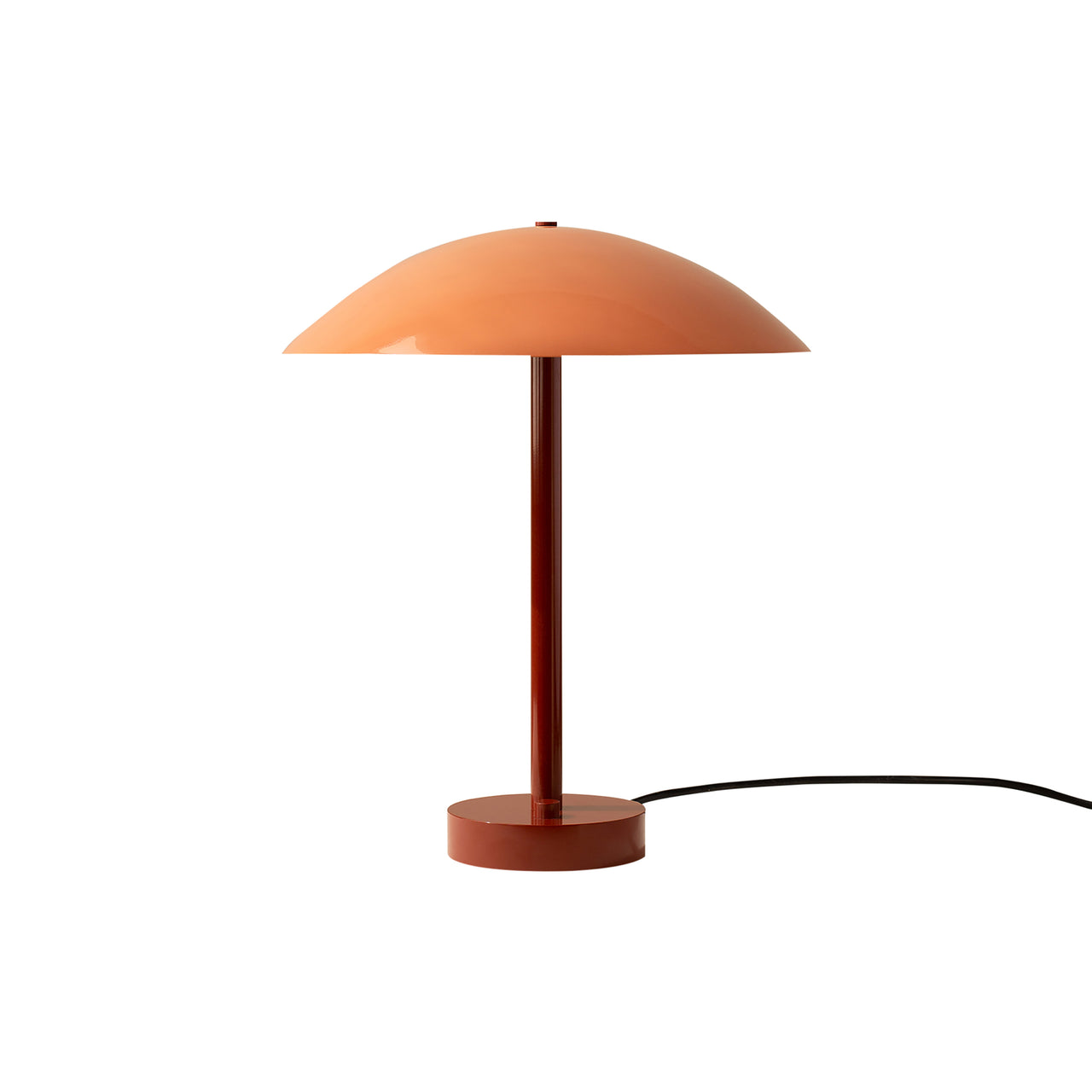 Arundel Table Lamp: Peach + Oxide Red