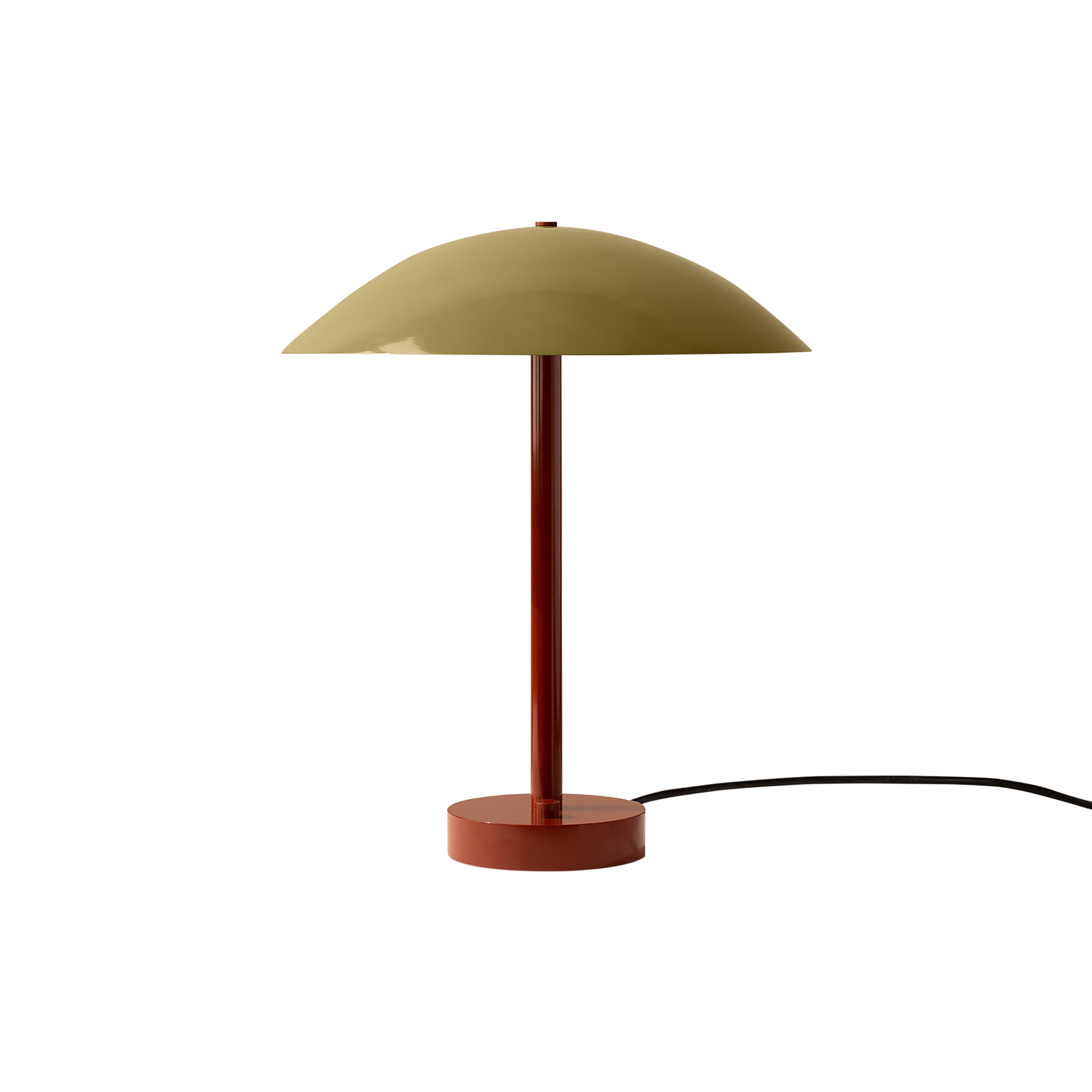 Arundel Table Lamp: Reed Green + Oxide Red