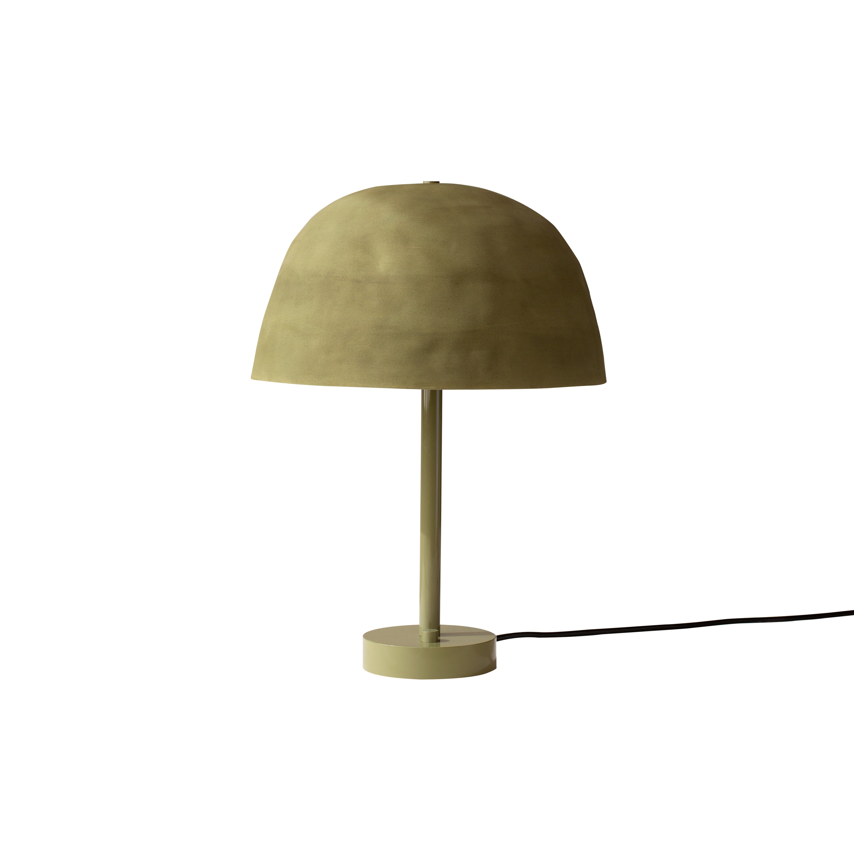 Dome Table Lamp: Green Clay + Reed Green
