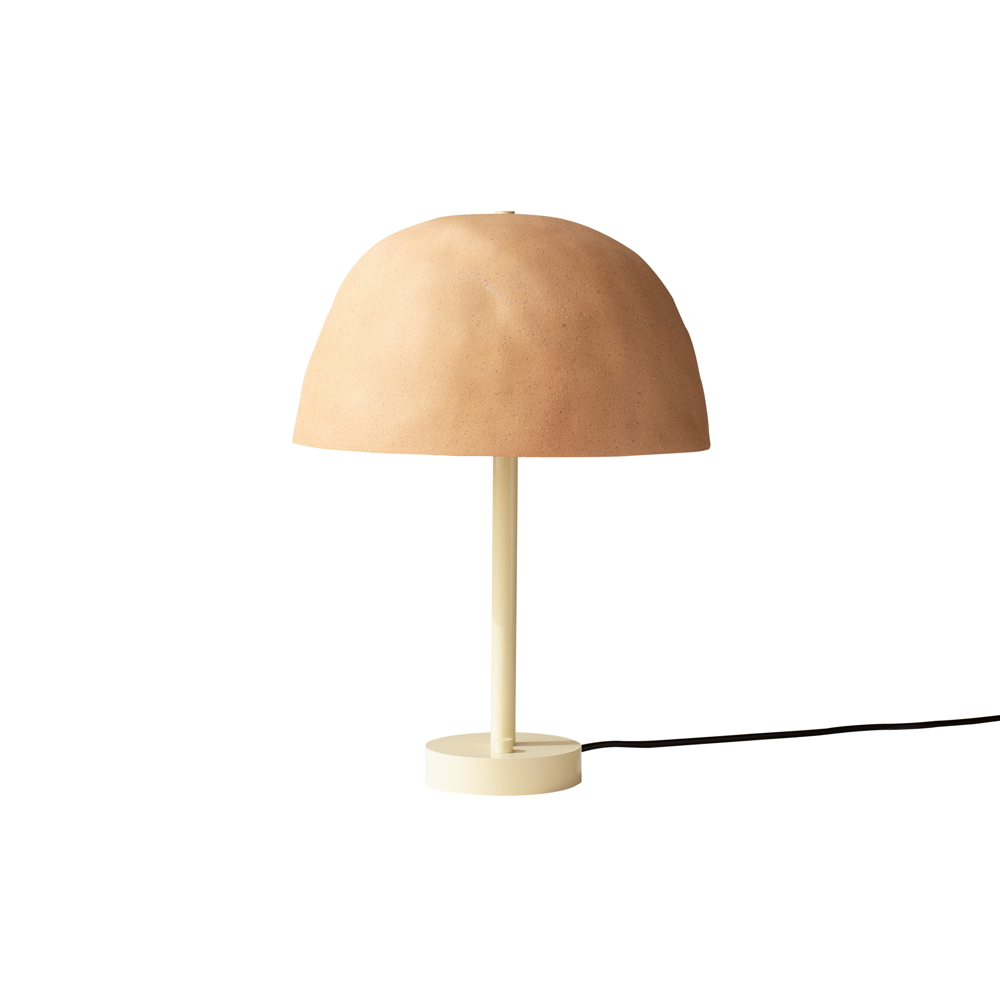 Dome Table Lamp: Tan Clay + Bone