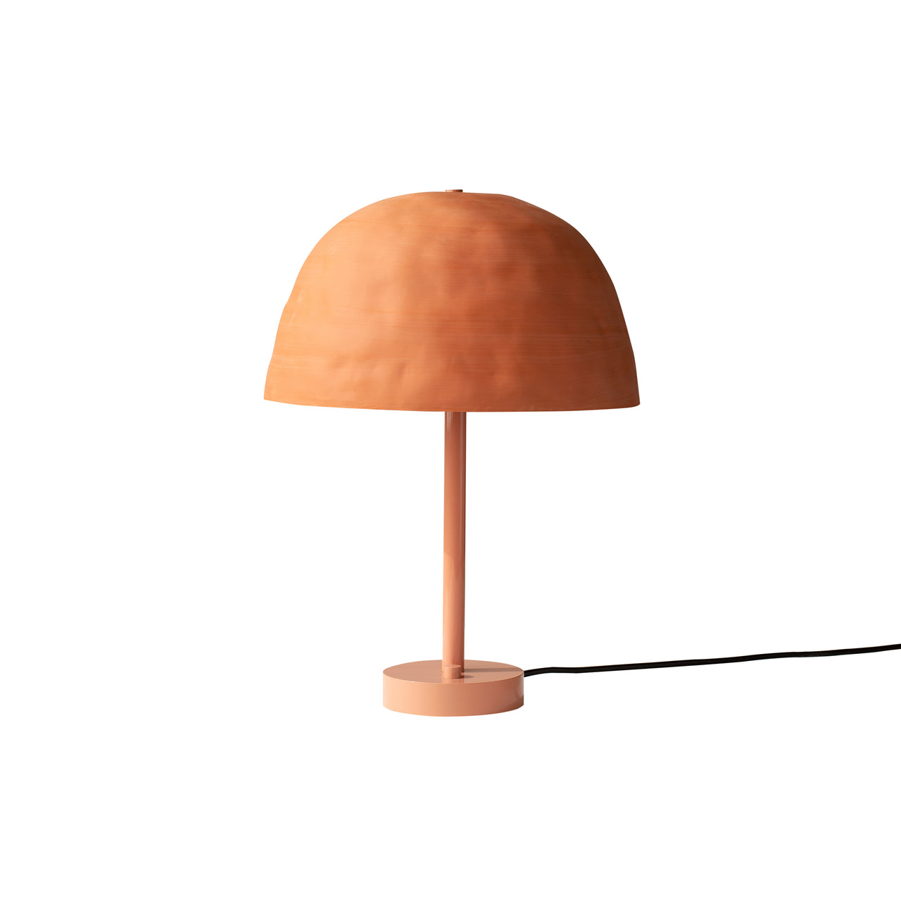 Dome Table Lamp: Terracotta + Peach