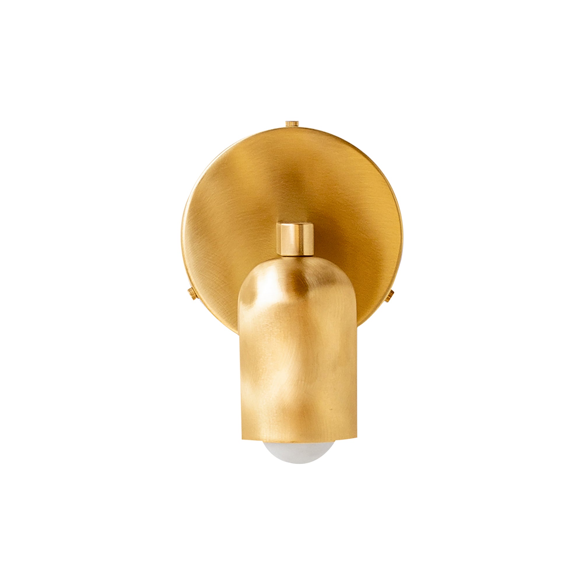 Fixed Down Sconce: Brass + Hardwire