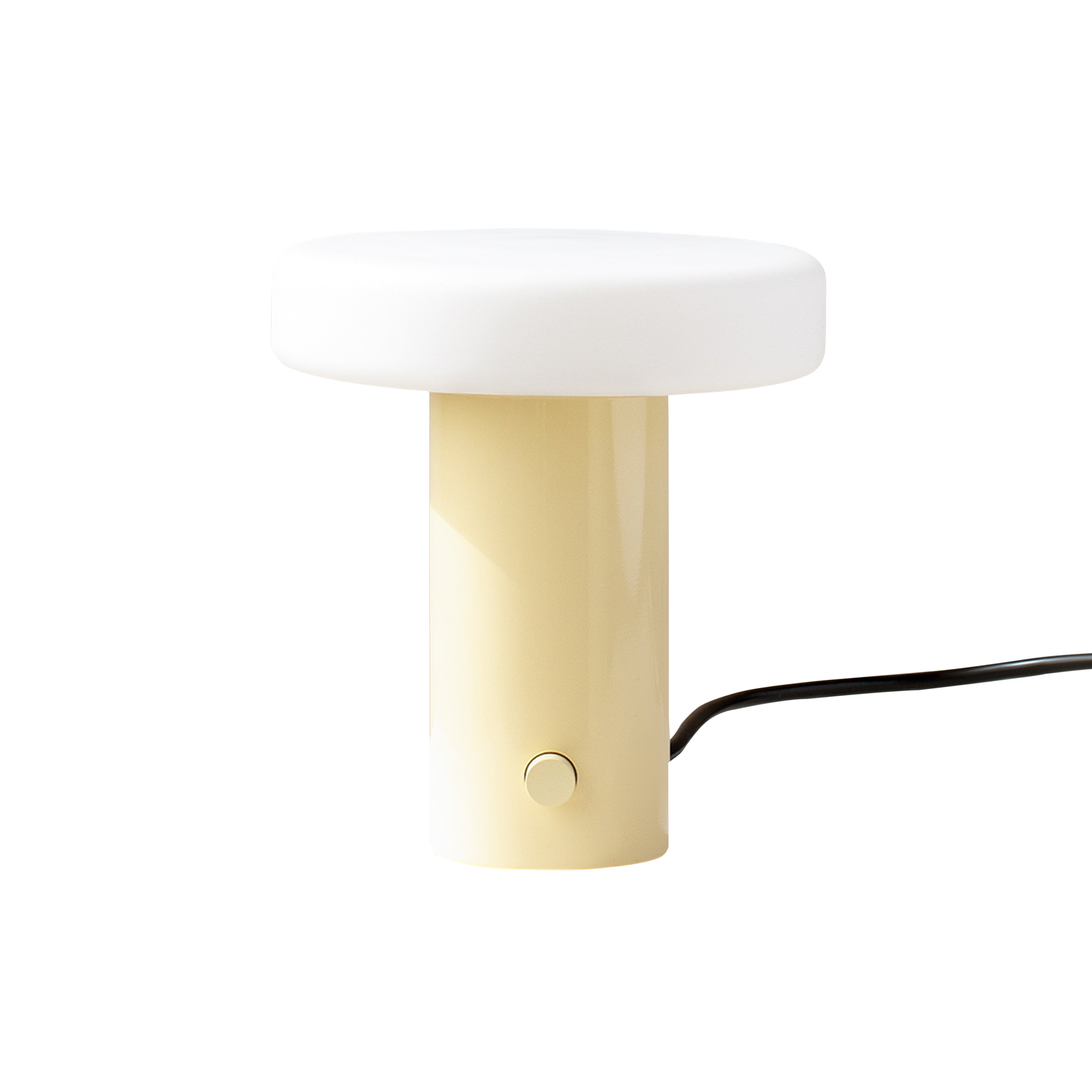 Puck Table Lamp: Bone