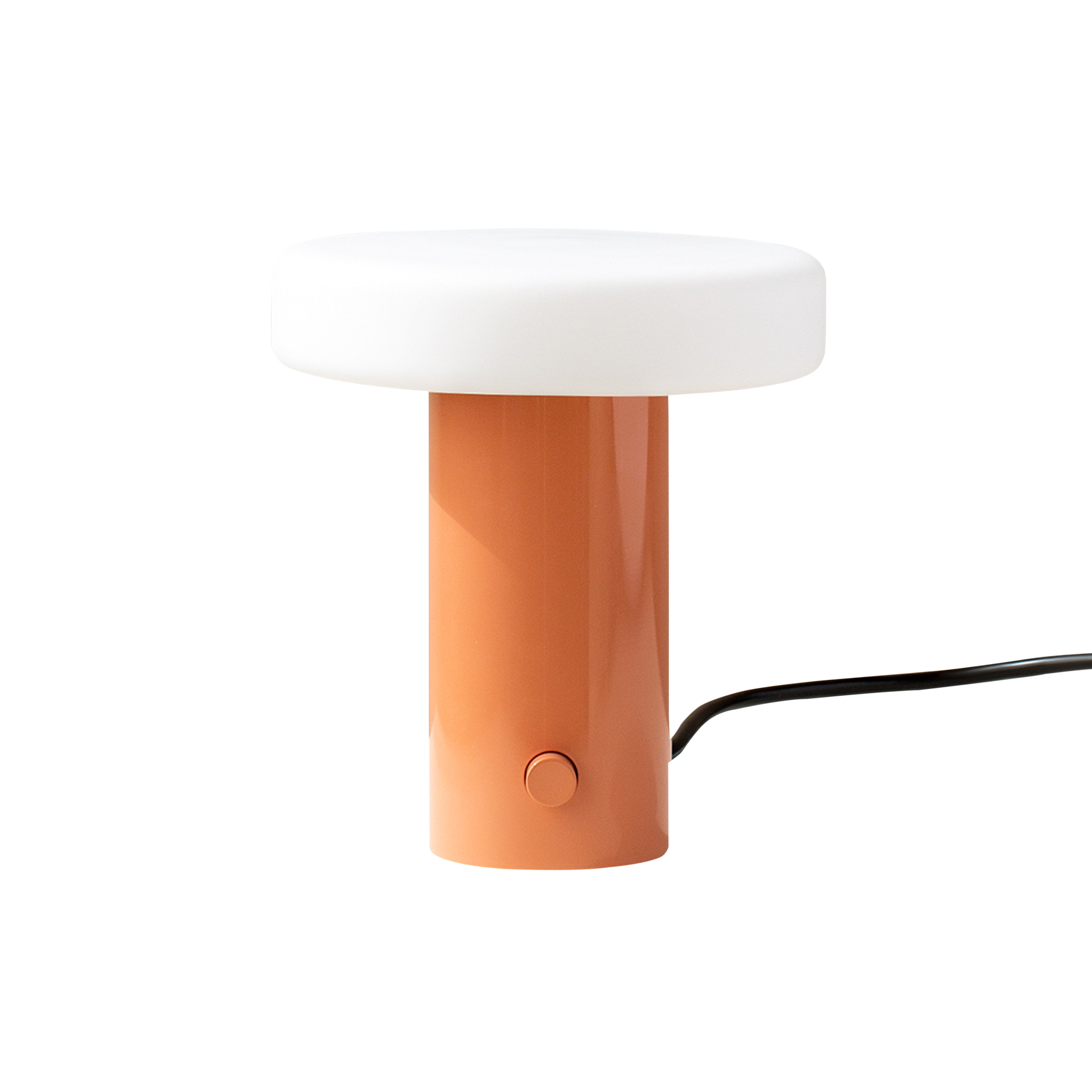 Puck Table Lamp: Peach