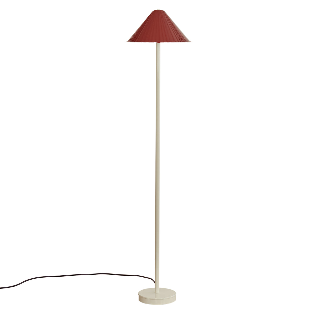 Tipi Floor Lamp: Oxide Red + Bone