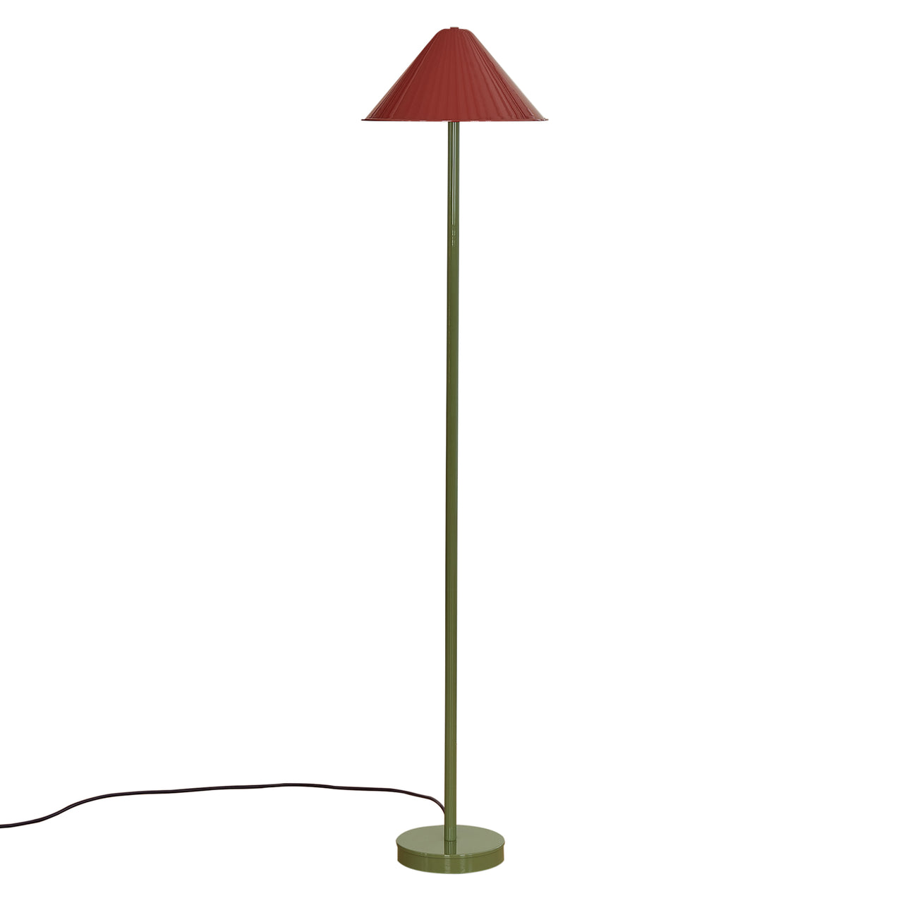 Tipi Floor Lamp: Oxide Red + Reed Green