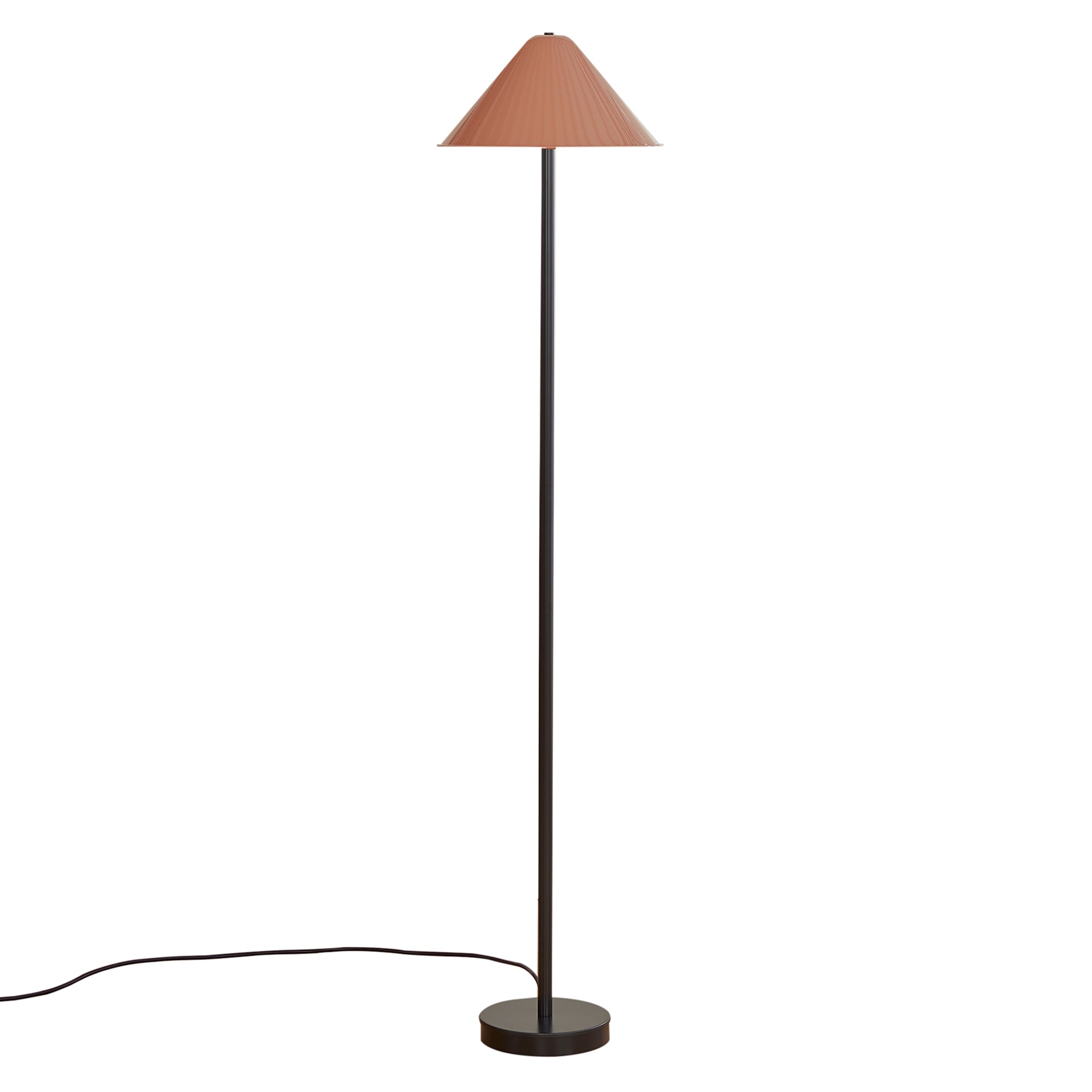 Tipi Floor Lamp: Peach + Black