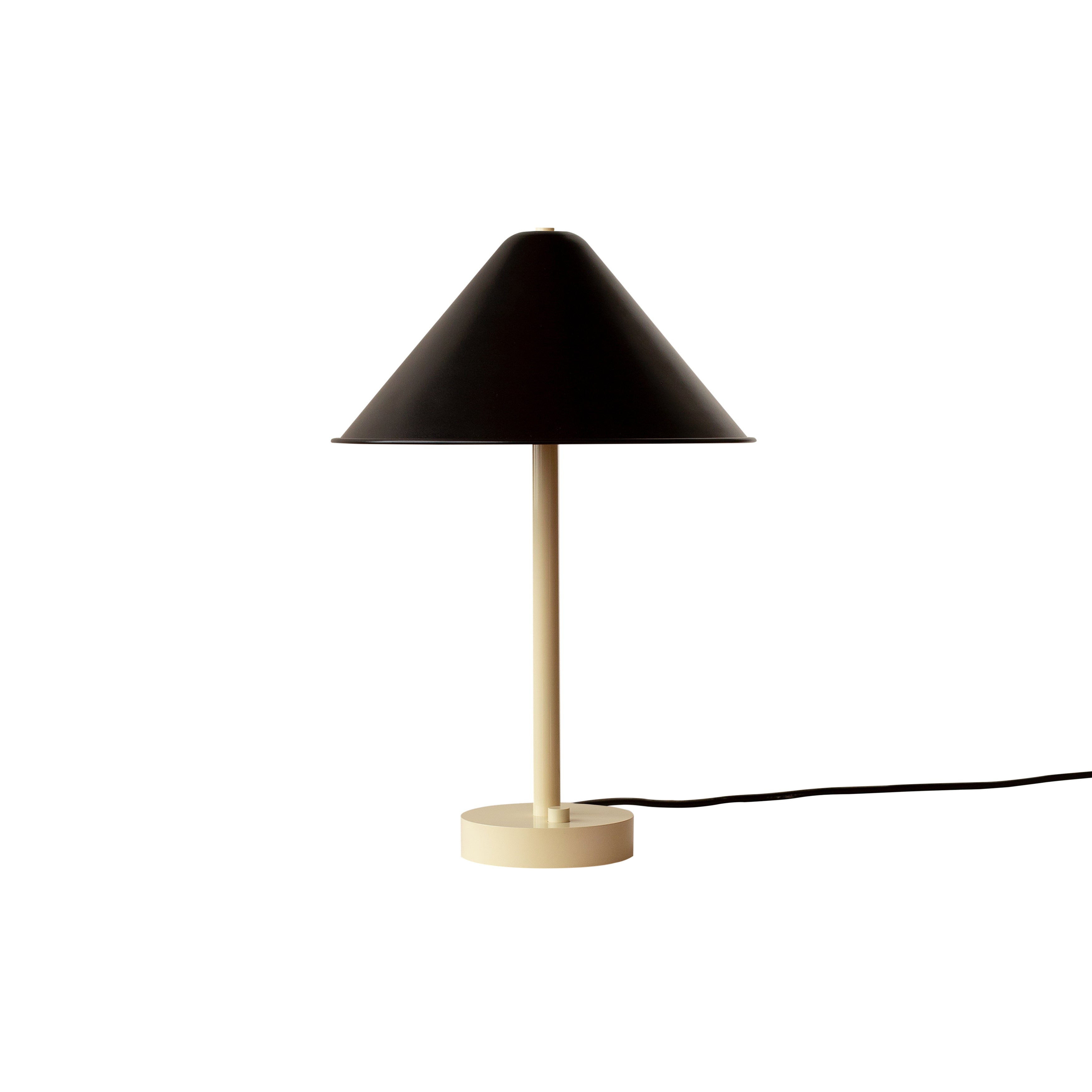 Tipi Table Lamp: Black + Bone