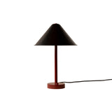 Tipi Table Lamp: Black + Oxide Red
