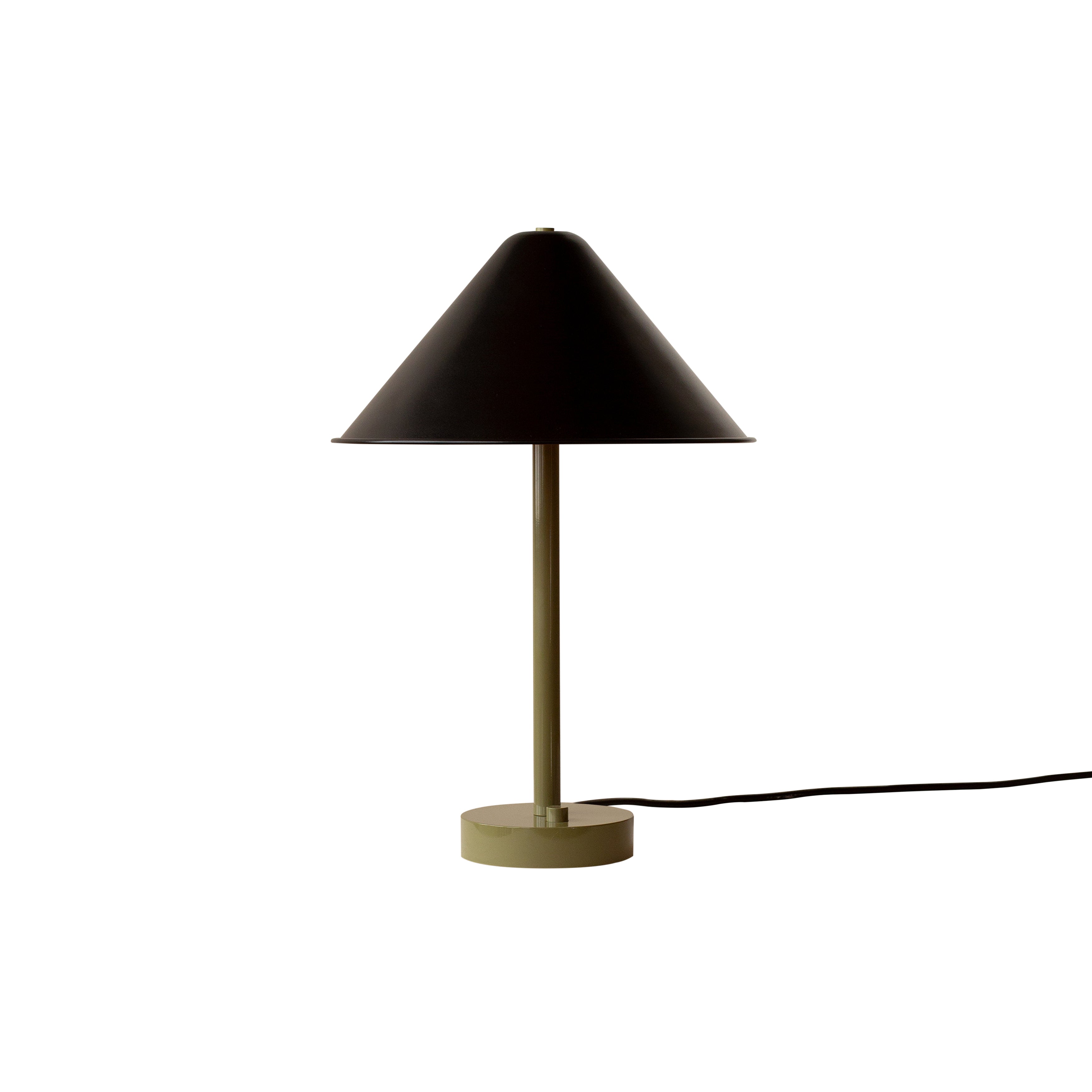 Tipi Table Lamp: Black + Reed Green