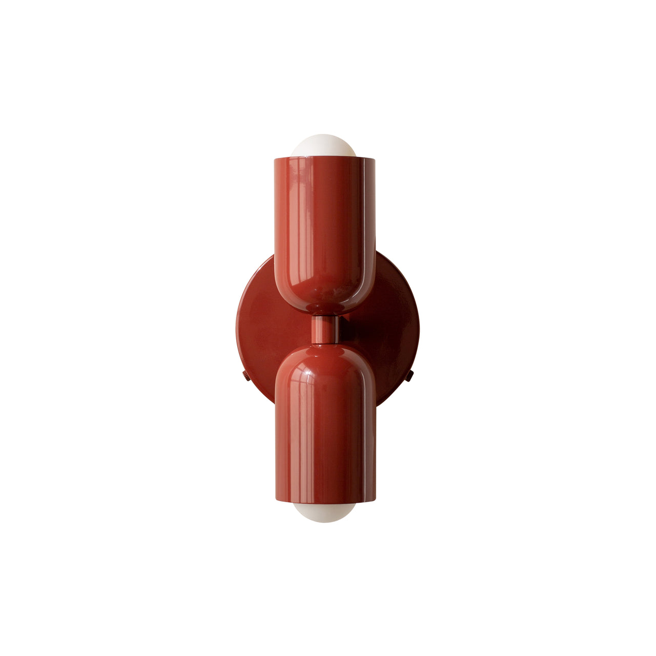 Up Down Sconce: Oxide Red + Oxide Red