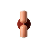 Up Down Sconce: Peach + Oxide Red