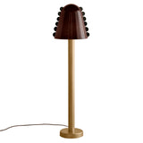 Calla Floor Lamp: Tobacco + Ink Embellishments + Brass