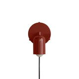 Fixed Down Sconce: Plug-in + Oxide Red + Black