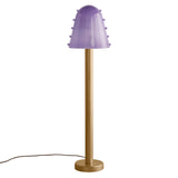 Gemma Floor Lamp: Lilac + Lilac Embellishments + Brass