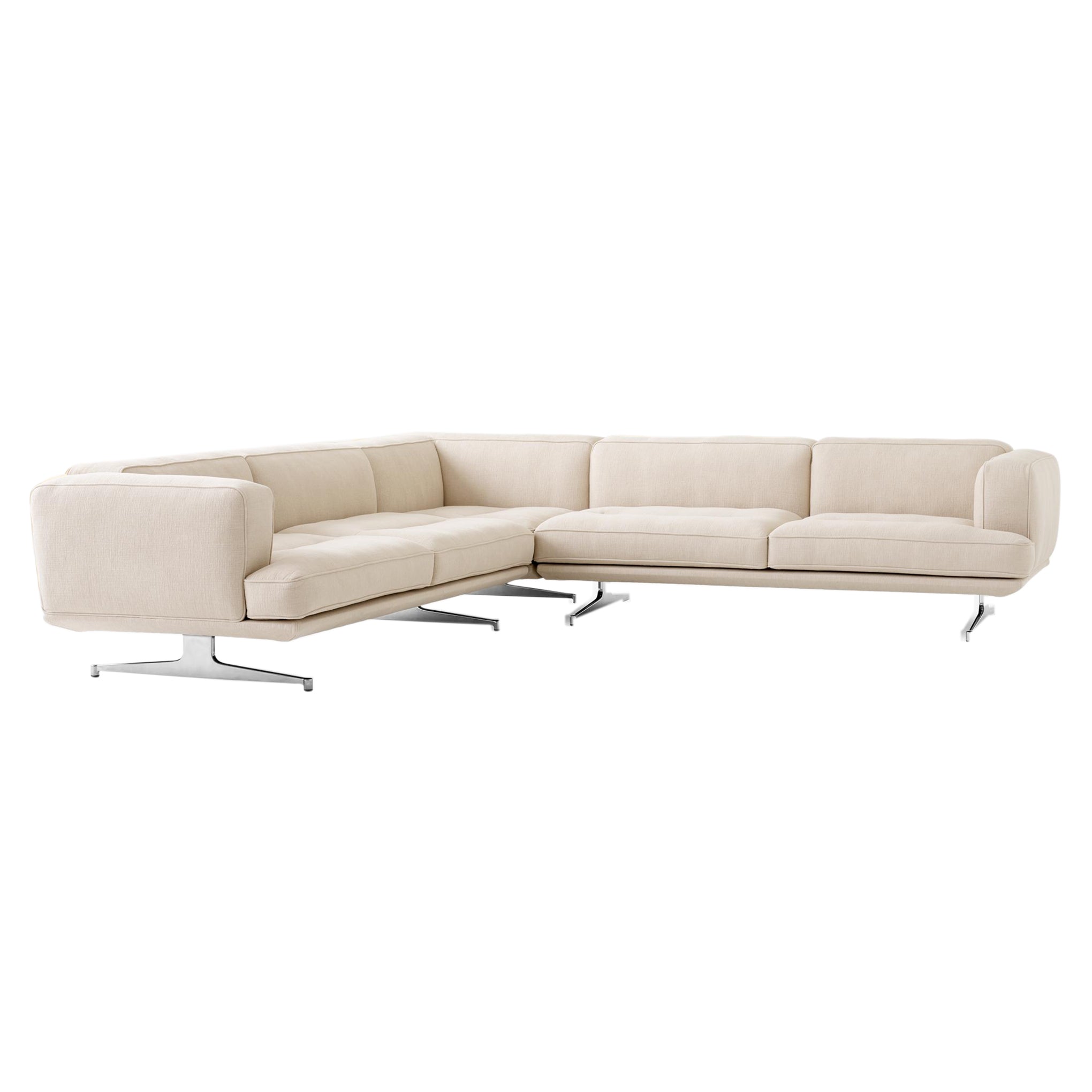 Inland Sofa: AV41 + Polished Aluminum