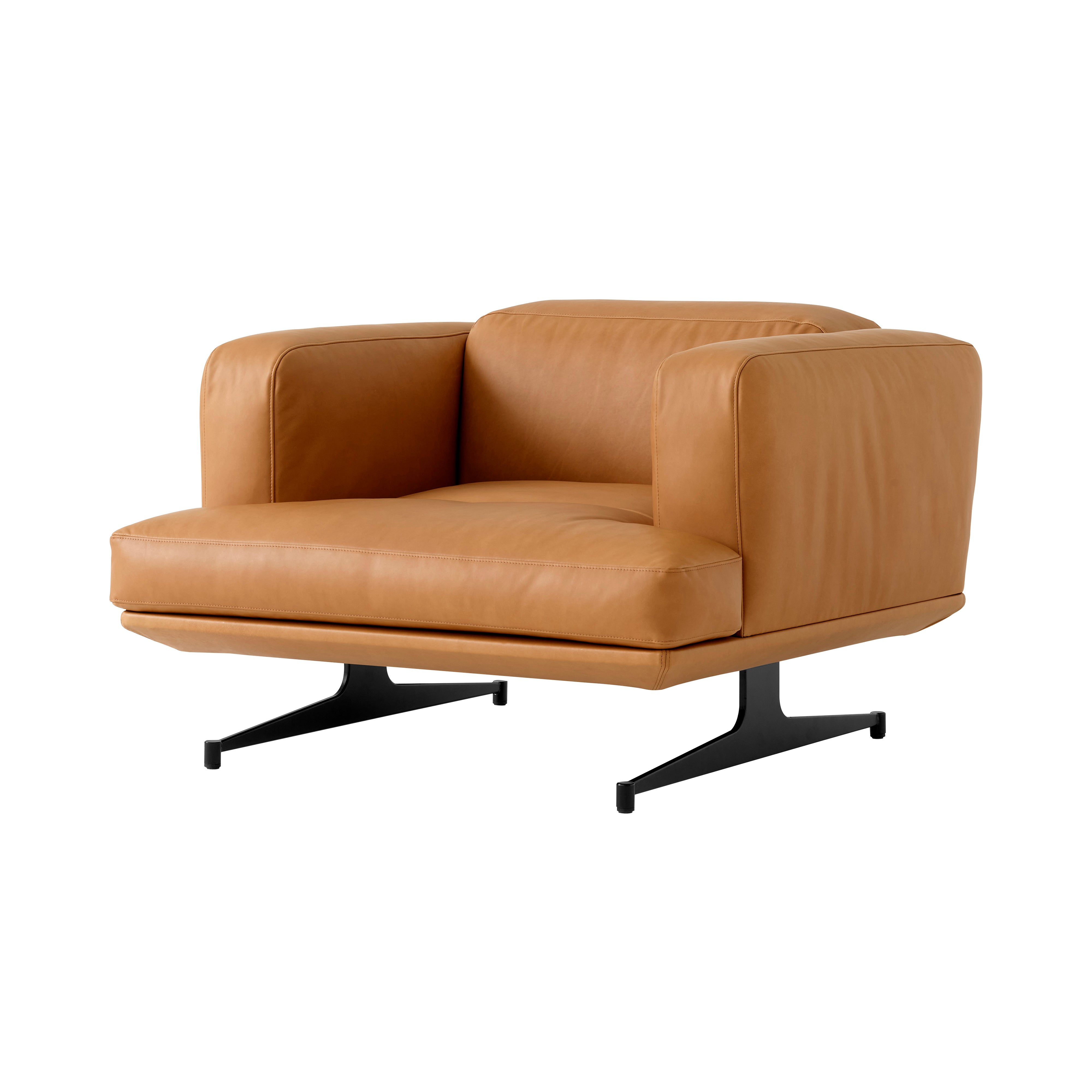 Inland Chair AV21: Warm Black + Cognac Noble Leather