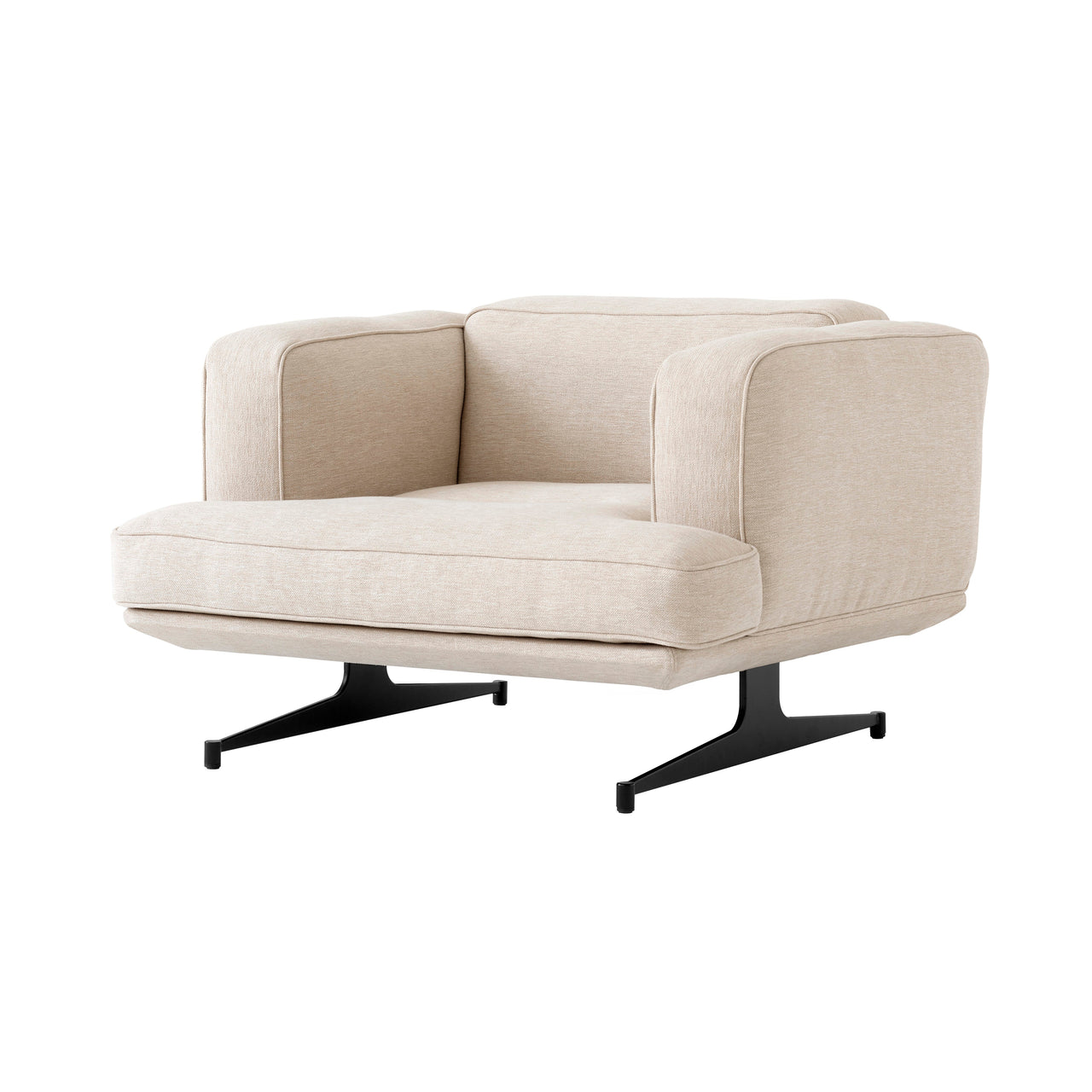 Inland Lounge Chair: AV21 + Warm Black