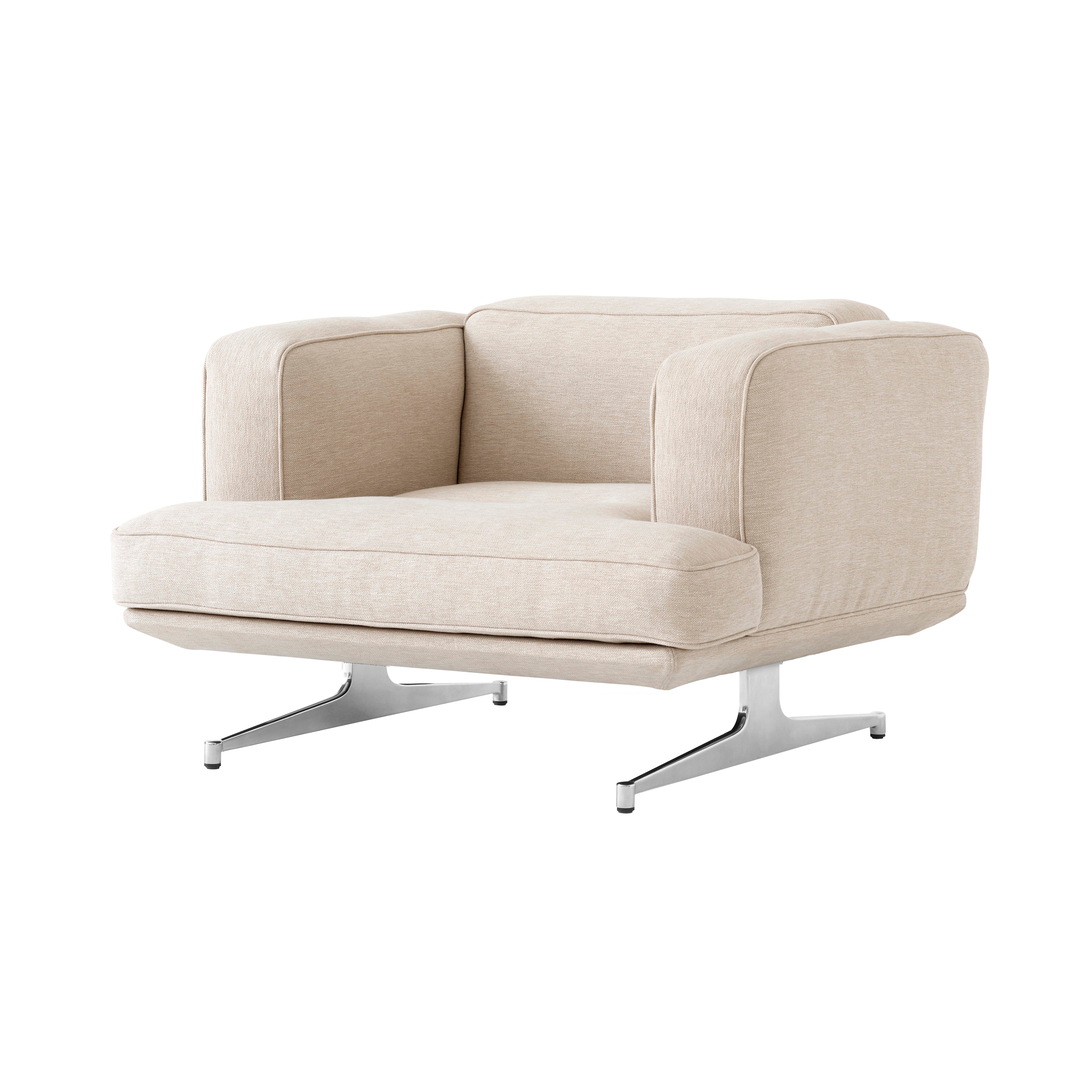 Inland Lounge Chair: AV21 + Polished Aluminum
