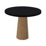 Container Round Table: Small + Bodhi Cover + Jet Black + Natural Oil